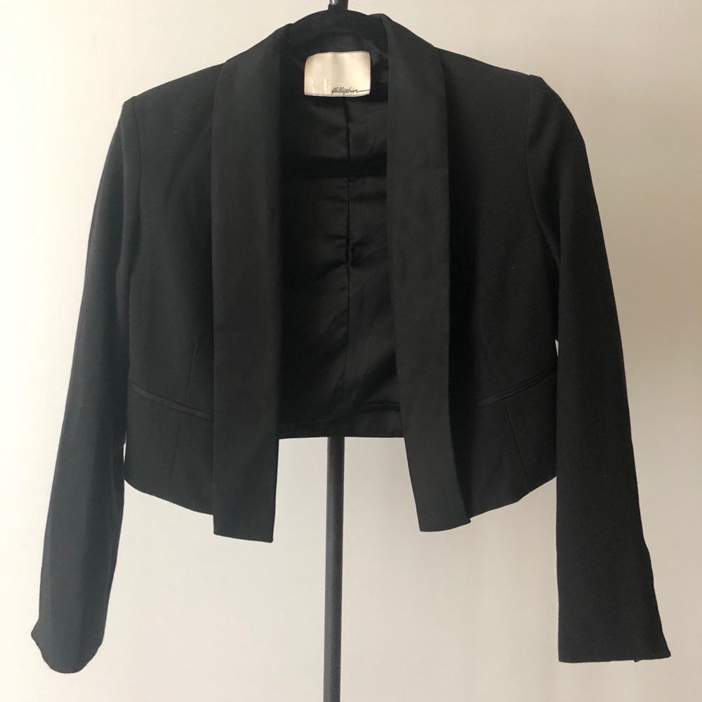 3.1 Phillip Lim Cropped Tuxedo Jacket US2